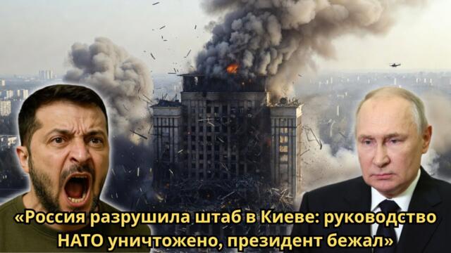 «Россия разрушила штаб в Киеве: руководство НАТО уничтожено, президент бежал»