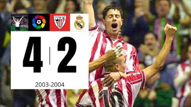 Athletic Club 4-2 Real Madrid | Liga 2003-2004 | Resumen - Highlights