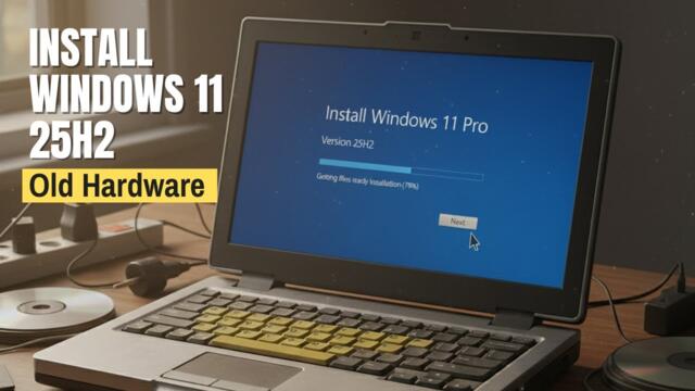 Install Windows 11 25H2 on Unsupported PC