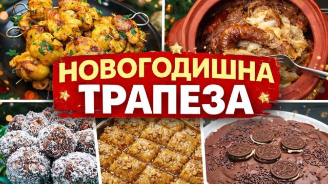 НОВОГОДИШНА ТРАПЕЗА 2025г. Лесни и домашни рецепти за празника - Десерти, Салати и Основни Ястия!