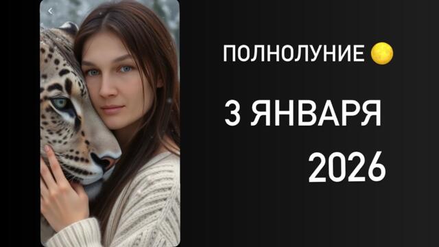 Полнолуние 3 января 2026 #прогноз #знакизодиака #полнолуние