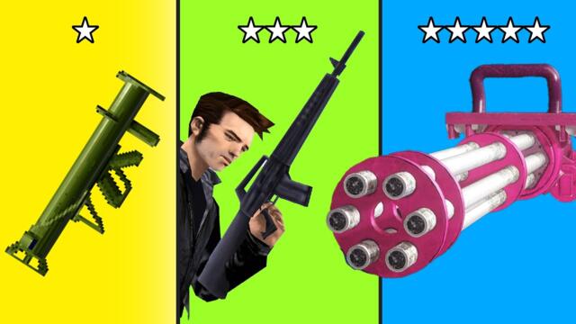 Most Powerful weapons in GTA Games (Evolution)