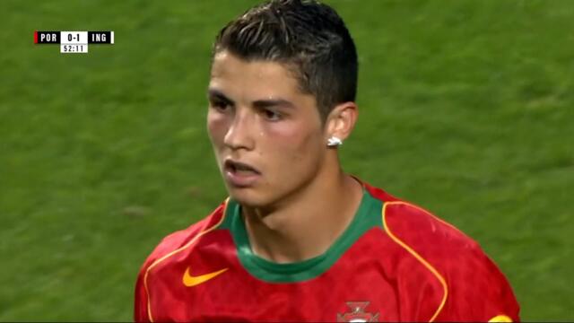 19 Year Old Cristiano Ronaldo Destroying England in 2004!