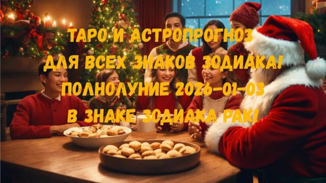 Таро и Астропрогноз! Полнолуние 2026! 🌝🎄 Tarot and Astrology for the Full moon 🌝#tarot #astrology 