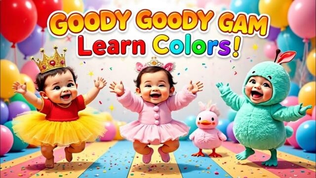 Learn Colors Song 🌈 | Dudi Dudi Dam Dam Dance | Baby & Toddler Rhymes | Bouncy Baby