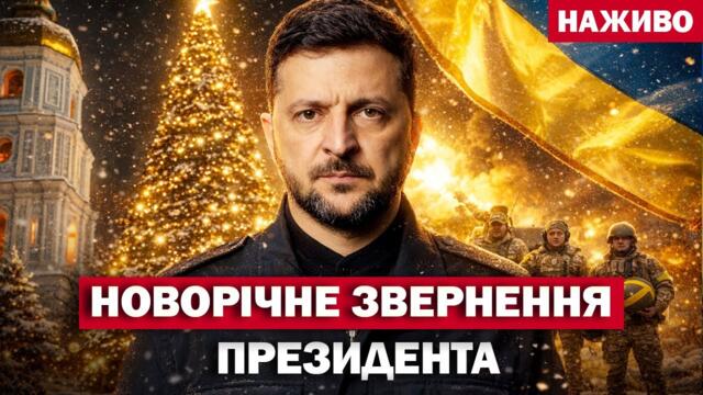 Новорічне звернення президента України Володимира Зеленського! Телемарафон НАЖИВО!