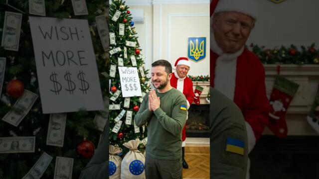 Santa Trump Gives Zelensky a Christmas Surprise🎄💰🎁