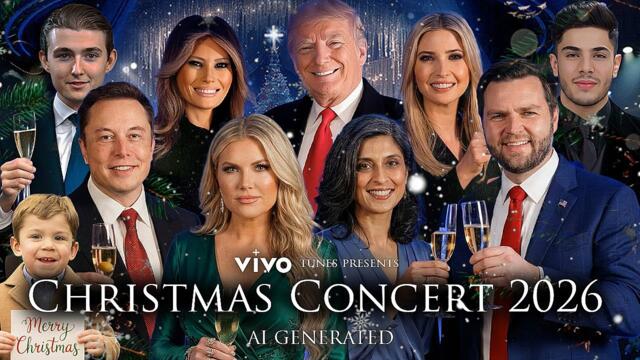 CHRISTMAS CONCERT 2026 | Trump & DJ Vance Family ,Erika Kirk ,Elon Musk ,Littte X | AI generated