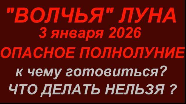 Полнолуние 3 января 2026."Волчья"Луна .Что делать нельзя.#народныеприметы #полнолуние