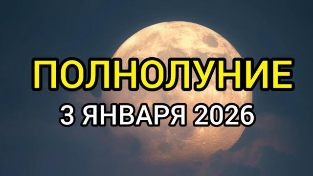 ПОЛНОЛУНИЕ 3 ЯНВАРЯ 2026 года | ПРОГНОЗ каждому знаку Зодиака