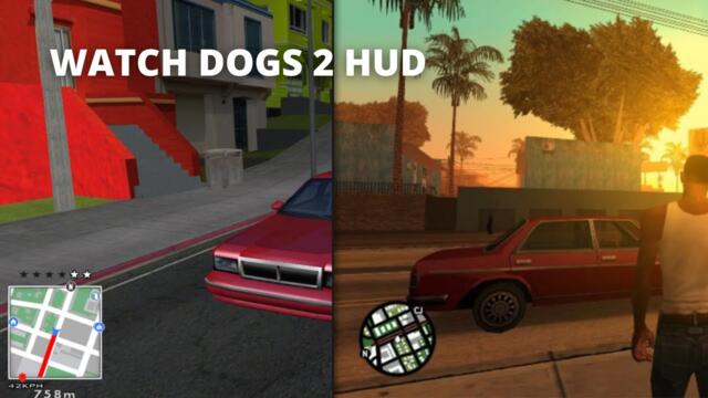 HUD Watch Dogs 2 mod in GTA San Andreas