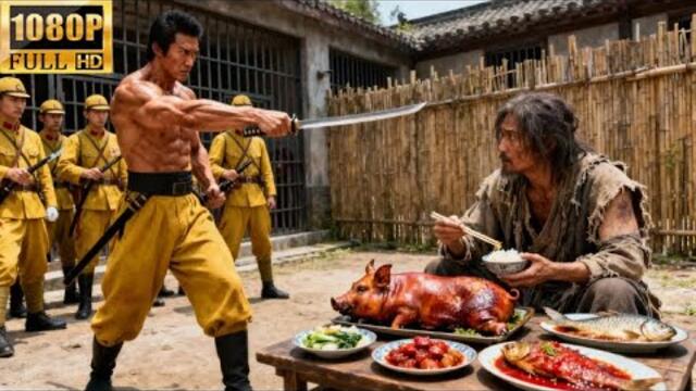 100日军暴打邋遢囚犯，不料他竟没有痛感，绝地反击秒杀日军！⚔️ 動作|#武俠 #動作 #華語