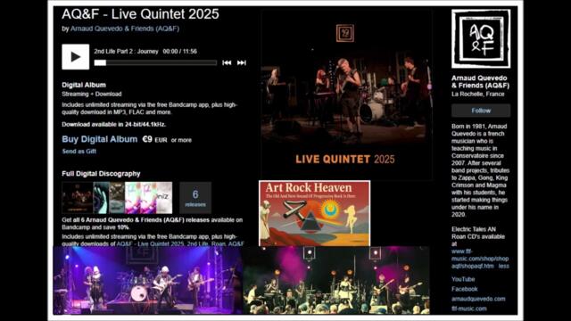 Arnaud Quevedo & Friends (AQ&F)(France)-Live Quintet 2025(2025)-The Electric Princess Part 1, (Prog)
