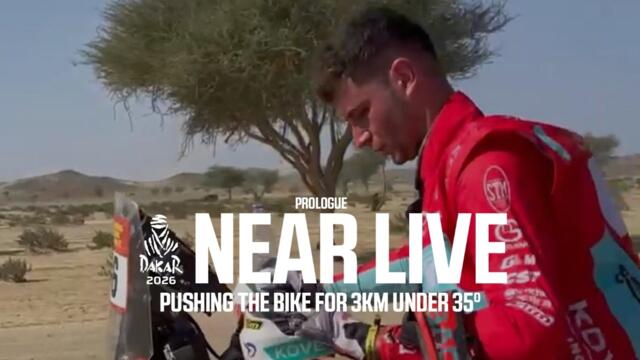 Dakar 2026 - Prologue - Pushing the bike for 3KM under 35°C
