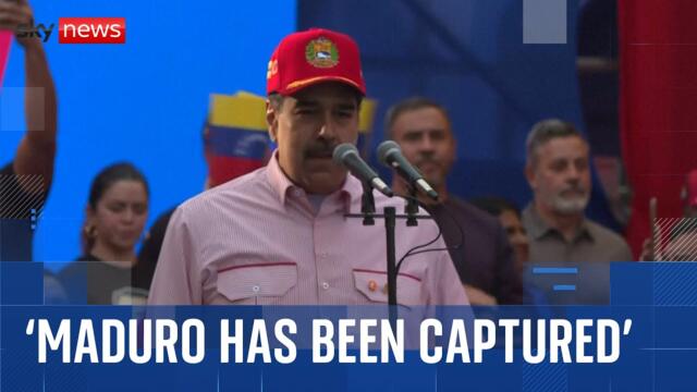 Trump says Venezuelan president Maduro has been captured after US strikes on country