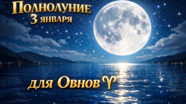 ОВНЫ ♈️ Полнолуние 🌕 3 января для Вас✨#астропрогноз #гороскоп #полнолуние 
