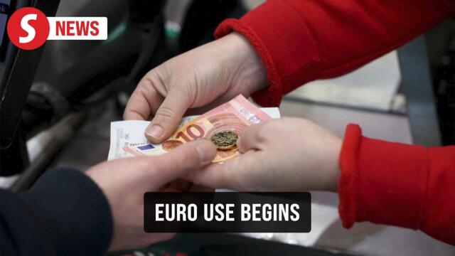 Bulgaria celebrates entry into euro zone, lev currency banished into history