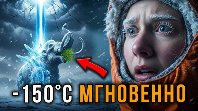 МГНОВЕННАЯ ЗАМОРОЗКА: Почему мамонты погибли с травой во рту за 15 минут? Смена полюсов уже близко.