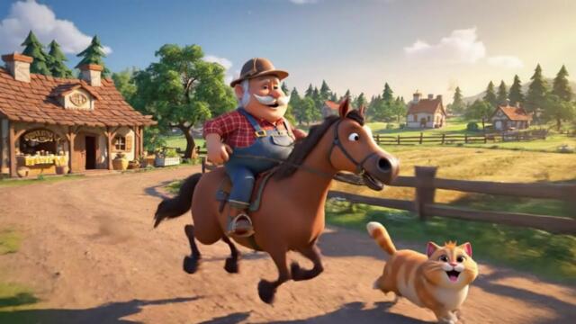 Old MacDonald Had a Farm – Nursery Rhymes - Learn Farm Animals & Sounds for Kids (short version 1)