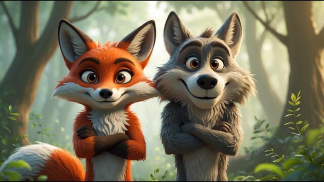 Кумчо Вълчо и Лисана 🐺🦊| Детски Песнички | MONKA