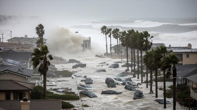 Chaos in California Today! Giant King Tides Swept Away Homes, Cars in San Francisco