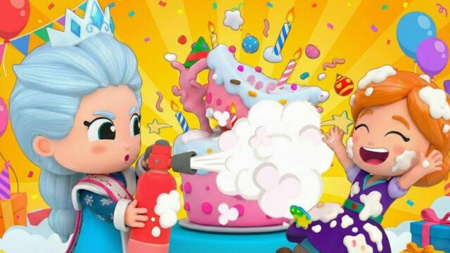 Снежната кралица не може да духне свещичките на рождения си ден! 🎂 Мултипликации за деца