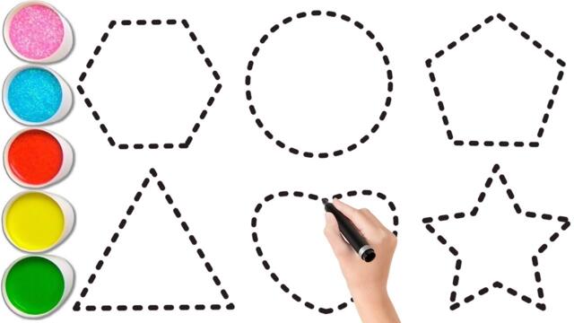 Shapes song for kids, Learn 2d shapes, colors for toddlers | Preschool Learning part - 1667