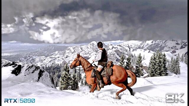 RDR2 Ultra Realism 8K • RTX 5090 • Game of the Century Graphics!
