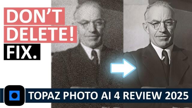 Topaz Photo AI Review 2025 - Photo AI 4 Tested vs DxO PureRaw, Lightroom, Gigapixel and more