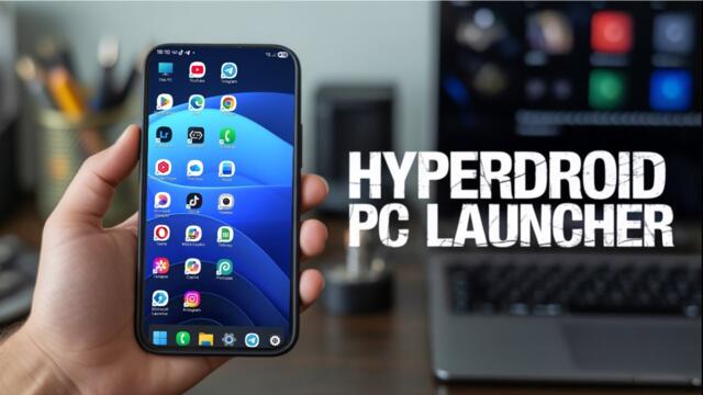 Turn Your Android Into a Full Windows 11 PC! | HyperDroid PC Launcher Review