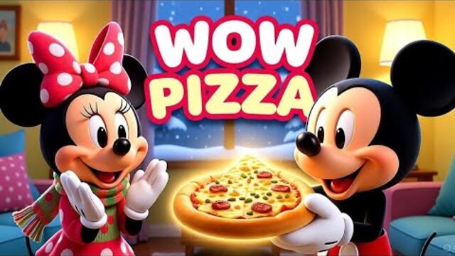 Mickey Mouse & Friends Cozy Winter Pizza Party 👀🍕 | Fun Snow Day Kids Cartoon
