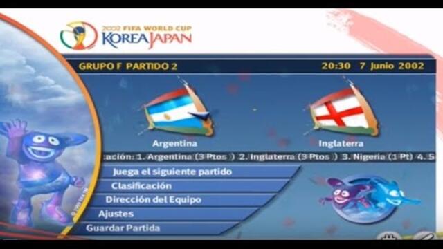 FIFA World Cup 2002 (PC) Gameplay - Argentina vs Inglaterra