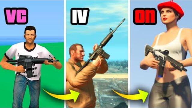 M4 In GTA Games (Evolution)
