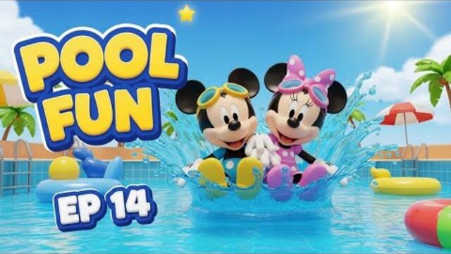 Mickey Mouse & Minnie 🏊‍♀️ Swimming Pool Adventure EP 14 💦 | Summer Fun Cartoon for Kids