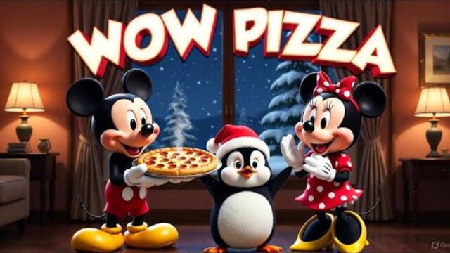 Mickey Mouse & Friends’ Pizza Shop Adventure 🍕🐧 | Fun 3D Cartoon for Kids