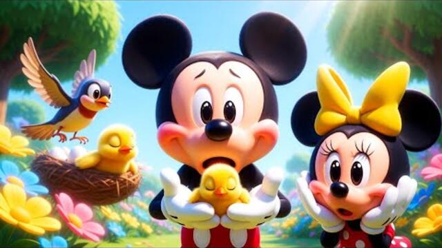 Mickey Mouse & Friends Save the Baby Bird 🐦 | Bird Garden Rescue Adventure | Kids 3D Cartoon