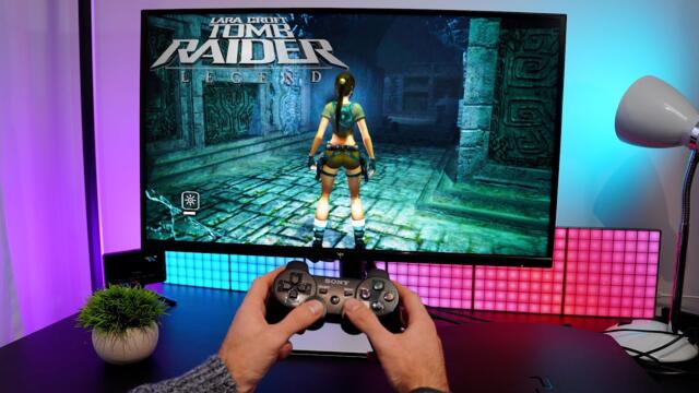 TOMB RAIDER: LEGEND HD Remaster |  PS3 Slim On 27" 4K Mini LED |