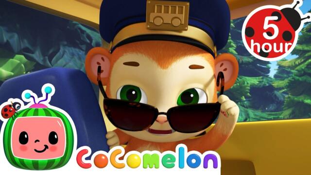 The Silly Monkey Bus 🐒🚌 + More | JJ's Animal Time | Moonbug Kids - Animal Adventures