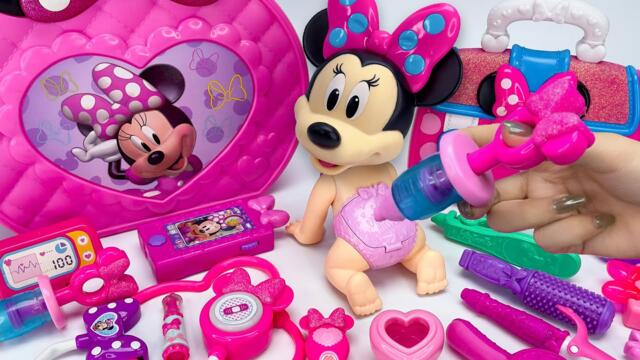 Minnie Mouse 2026 🎀 Full Set Unboxing del Playset Rosa de Minnie | Disney Toys ASMR