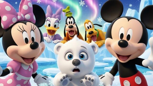 Minnie and Friends Rescue a Baby Polar Bear | Mickey Mouse Winter Adventure for Kids