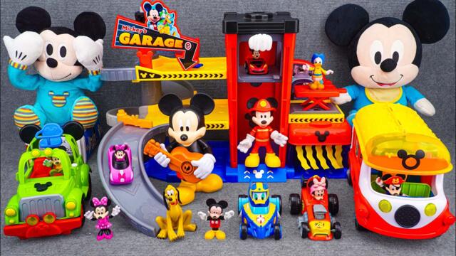 Satisfying with Unboxing Disney Mickey Mouse Vehicle Garage Playset | Review Toys ASMR
