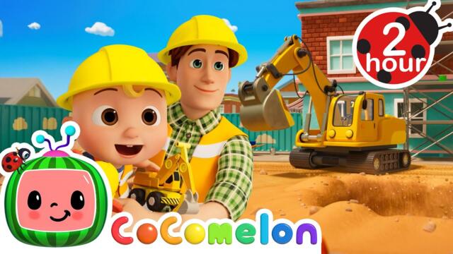 Keep On Digging! 👷 JJ's Excavator Song | Cocomelon Songs & Nursery Rhymes | Moonbug Kids - Fun Zone