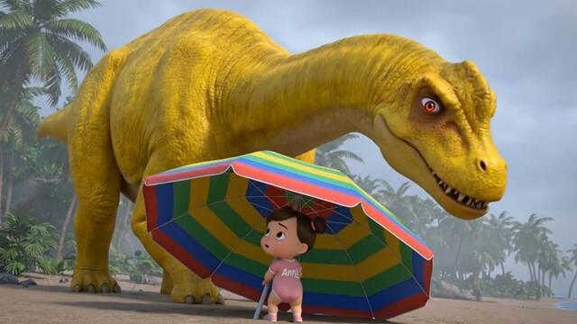 Dinosaur Family Roar Song | Fun Kids Songs | Dinosaur Cartoon | Baby Anna Kids Songs