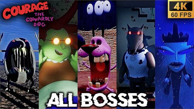 Courage The Cowardly Dog Game PS5 - All MONSTERS & BOSSES + Ending (4K60fps)