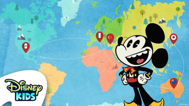 Around the World with Mickey! 🌎 🧳 | Mickey Mouse (shorts) | @DisneyKids