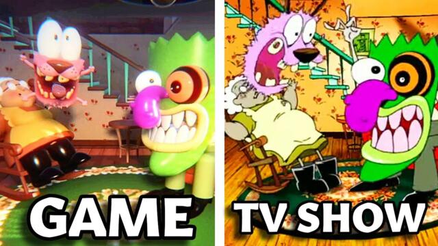 Courage The Cowardly Dog Game - All Monsters & References (4K)