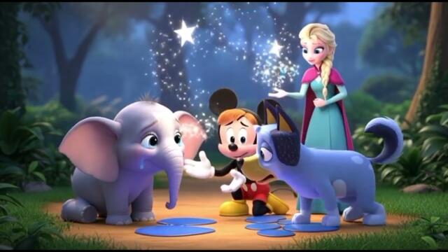 Mickey Mouse & Bluey’s Magical Jungle Adventure | Anna and Elsa Kids Story