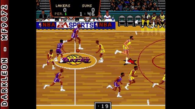 Super Nintendo - NBA Showdown © 1993 Electronic Arts - Gameplay