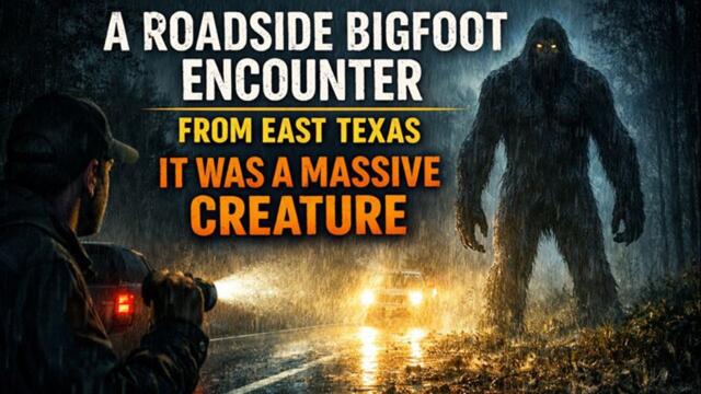 A Veteran’s Late-Night Bigfoot Encounter on a Texas Highway | Thought It Was A Man Until It Stood Up
