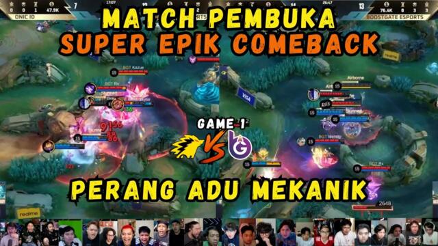 MENTAL KING ONIK NI BOSS  | REACTION STREAMER ONIC VS BOOSTGATE | GAME 1
